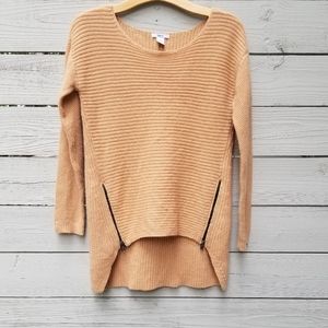 Bar III Wool Blend Double Zip Sweater
